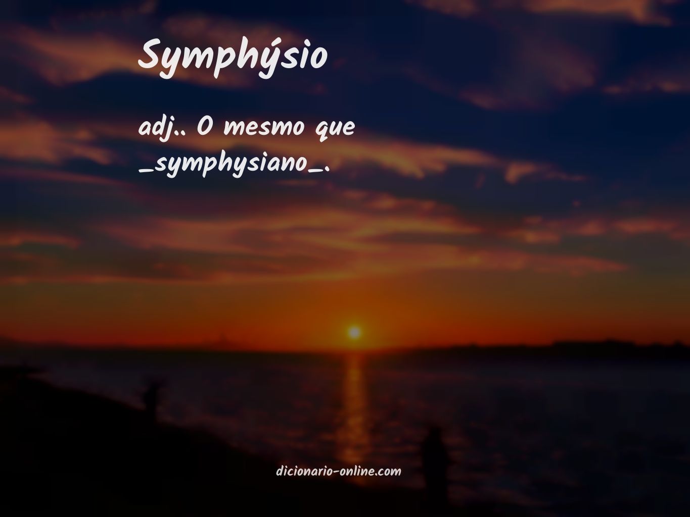 Significado de symphýsio