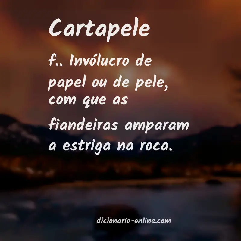 Significado de cartapele