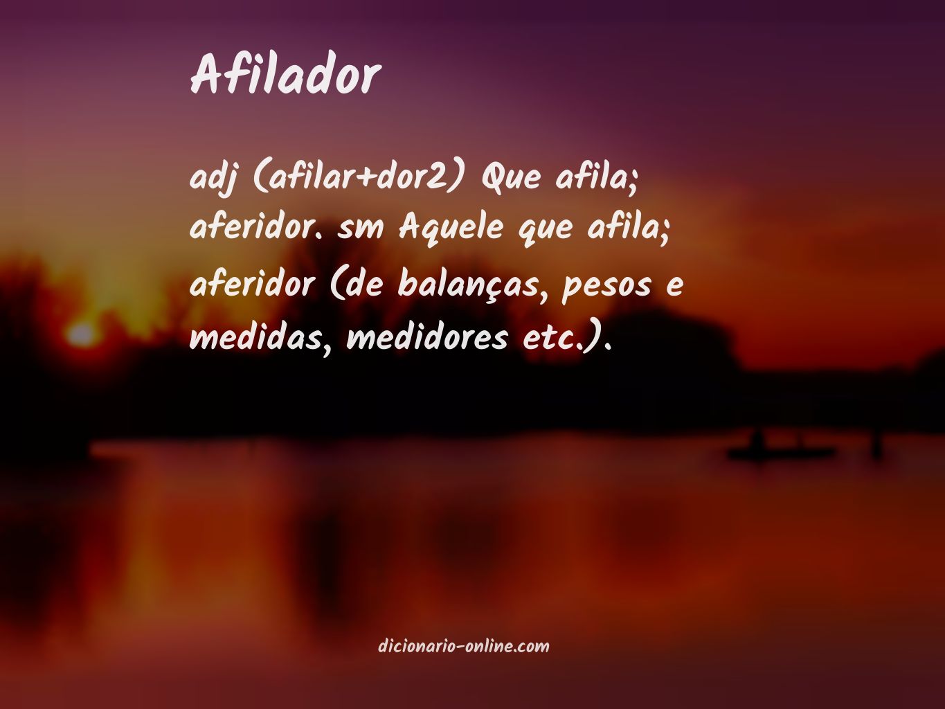 Significado de afilador