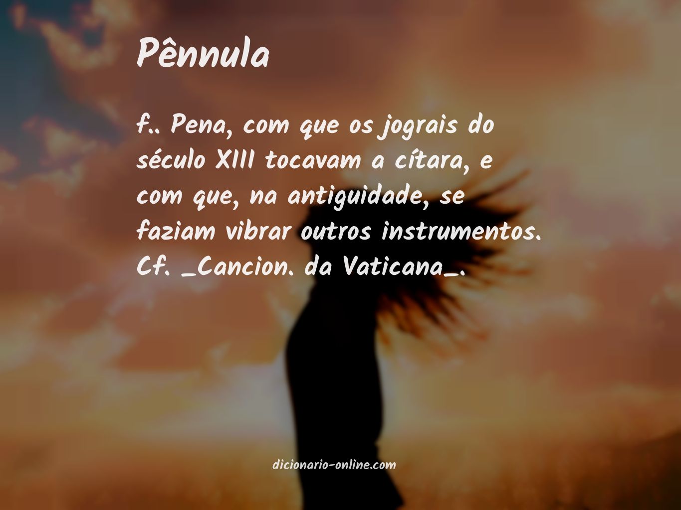 Significado de pênnula