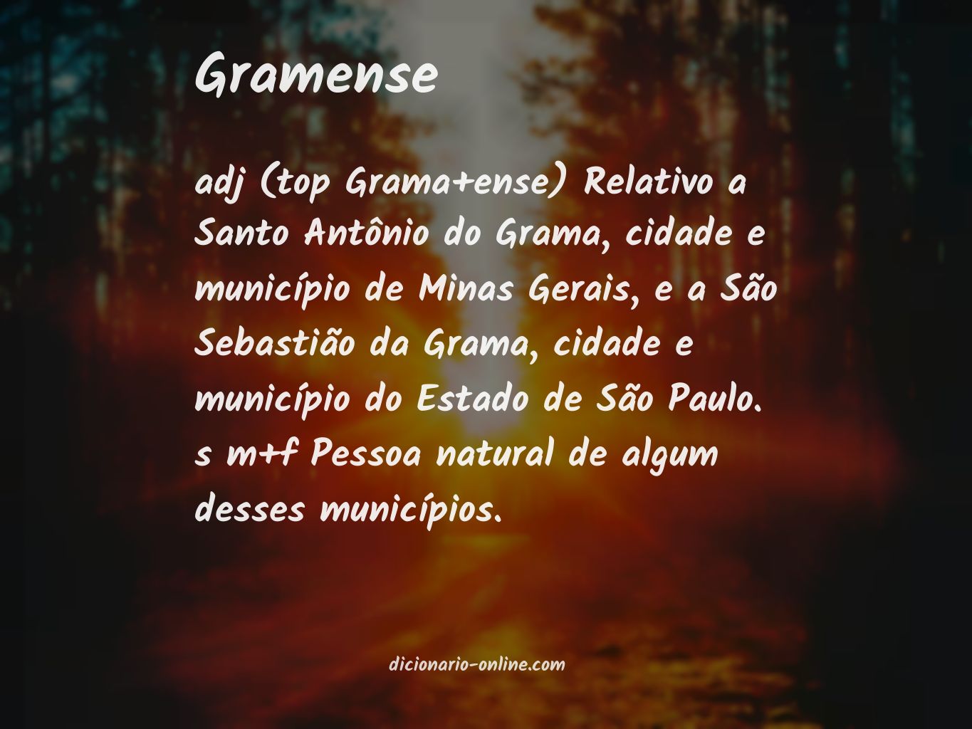 Significado de gramense