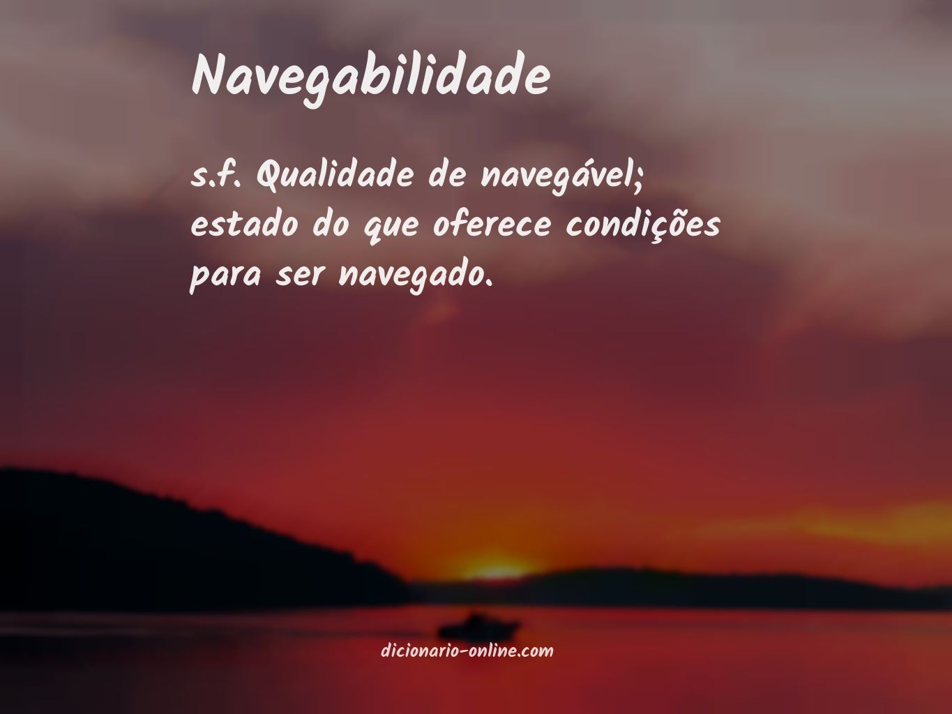 Significado de navegabilidade