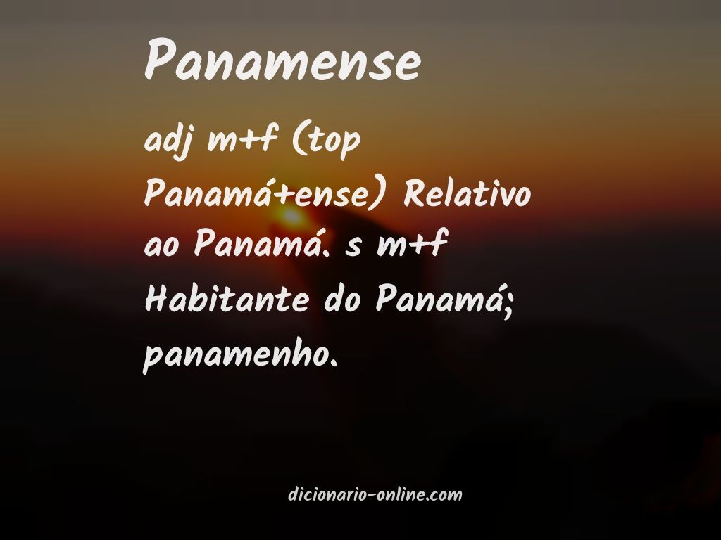 Significado de panamense