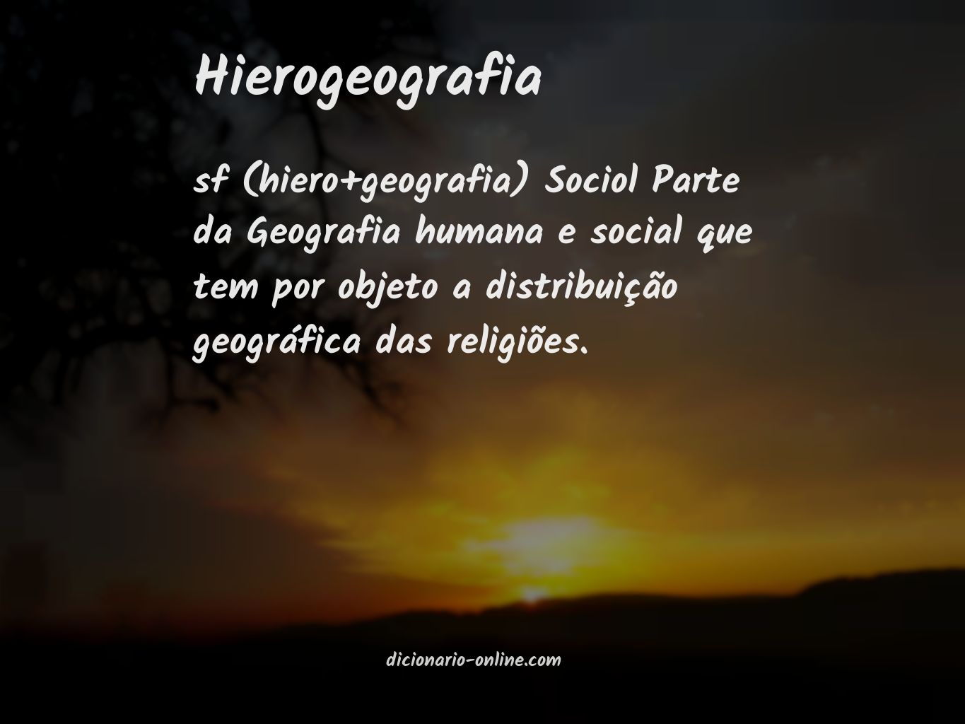 Significado de hierogeografia