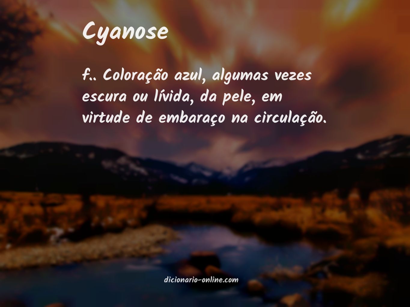 Significado de cyanose