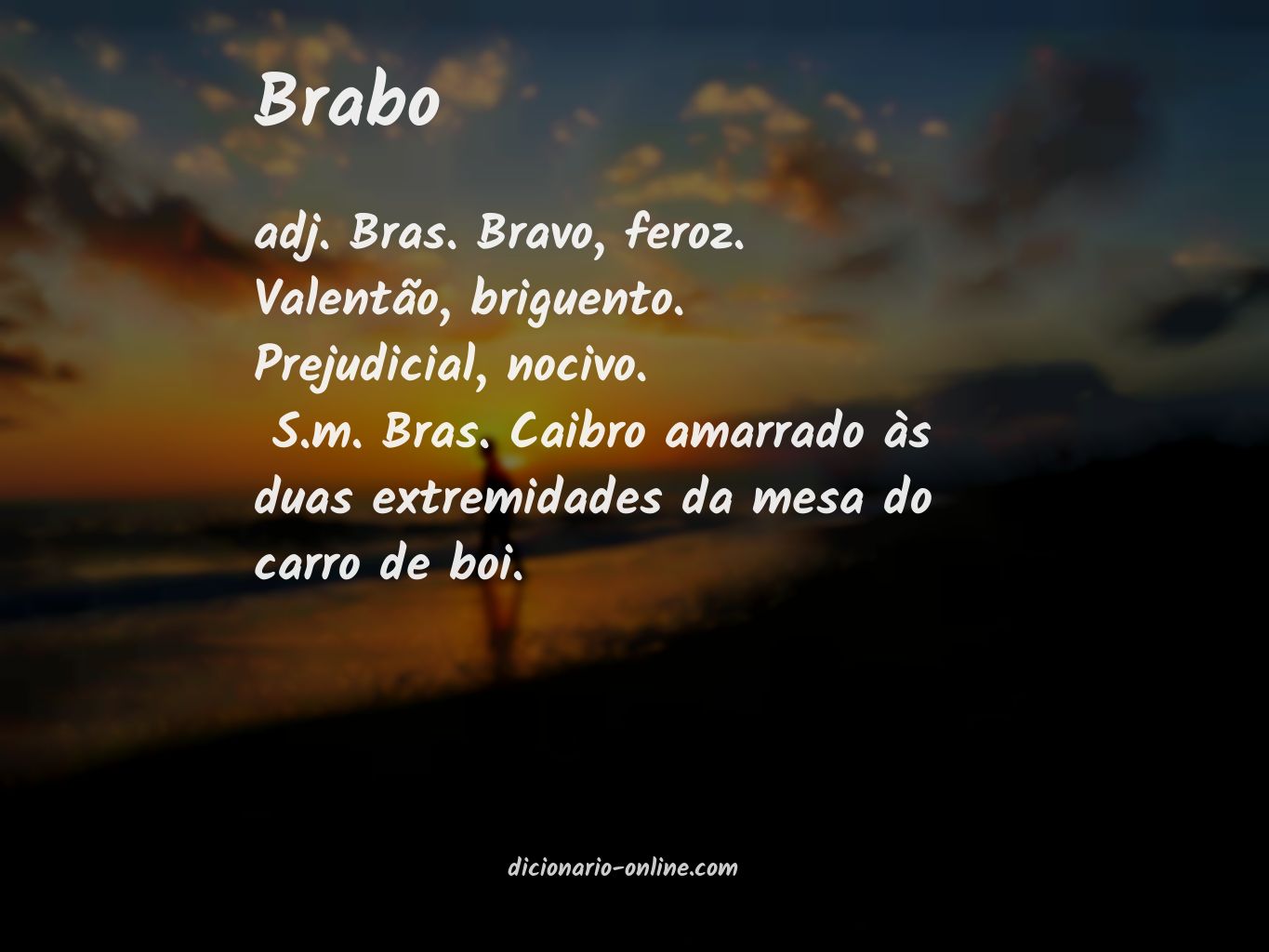 Significado de brabo