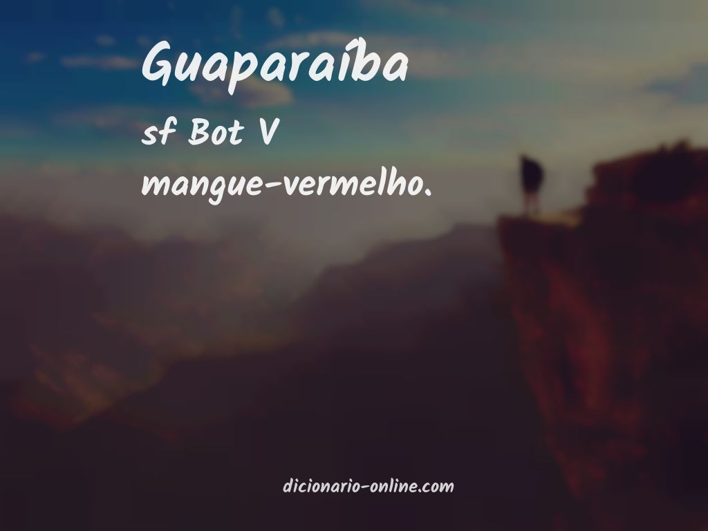 Significado de guaparaíba