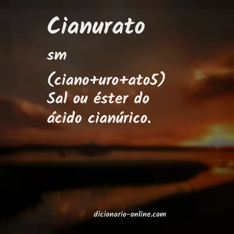 Significado de cianurato