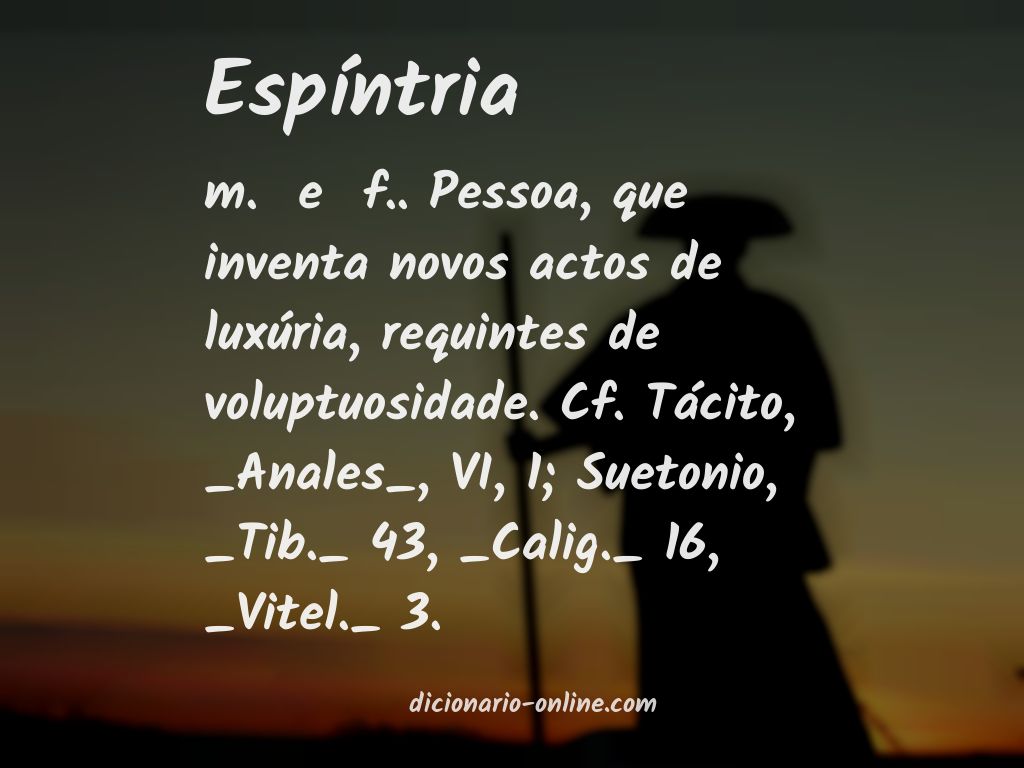 Significado de espíntria