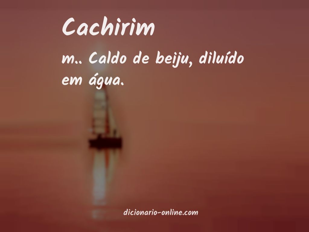 Significado de cachirim