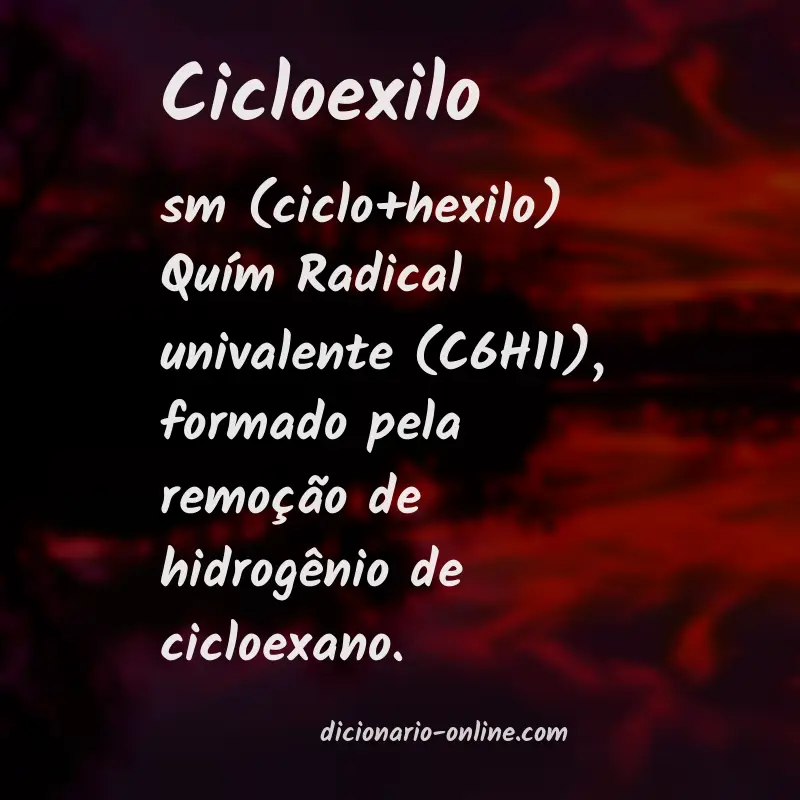 Significado de cicloexilo