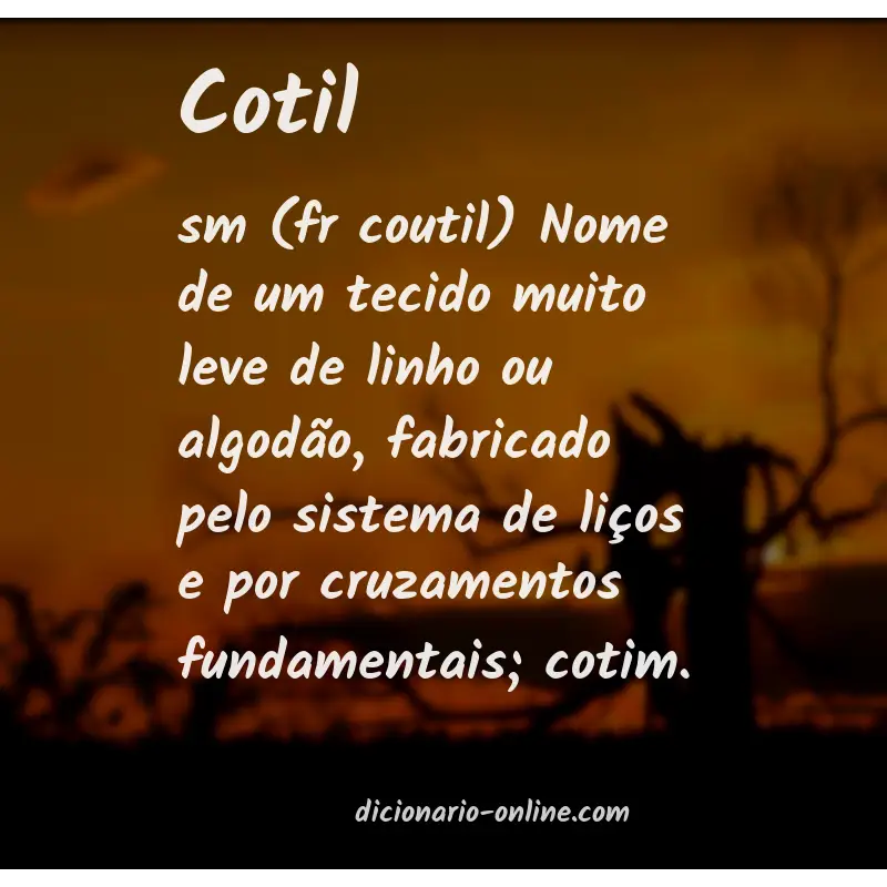 Significado de cotil