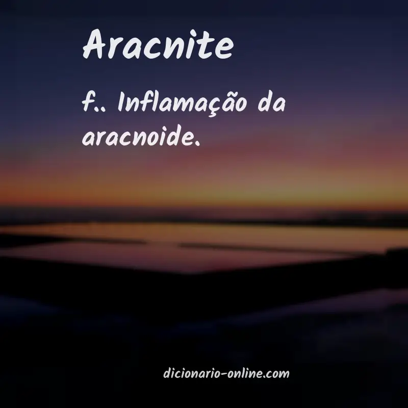 Significado de aracnite