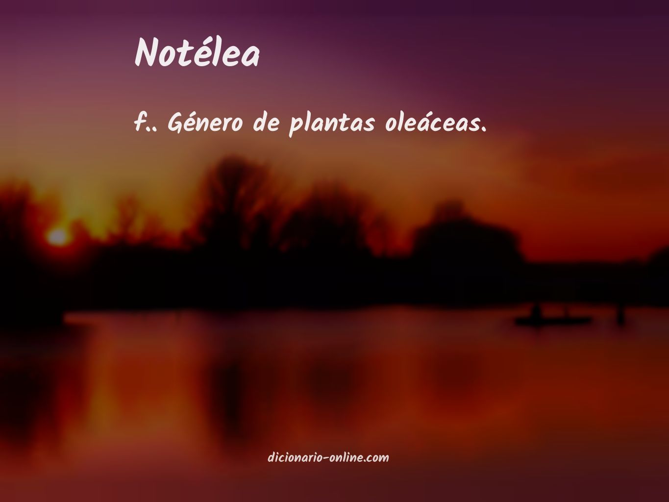 Significado de notélea