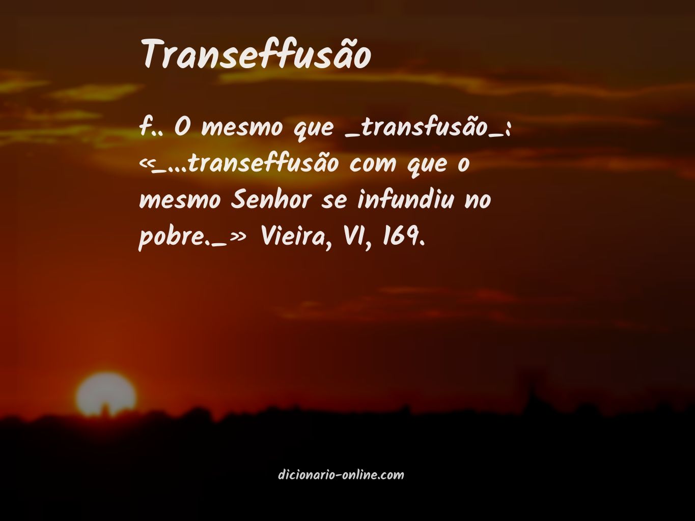 Significado de transeffusão