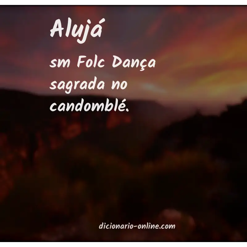 Significado de alujá