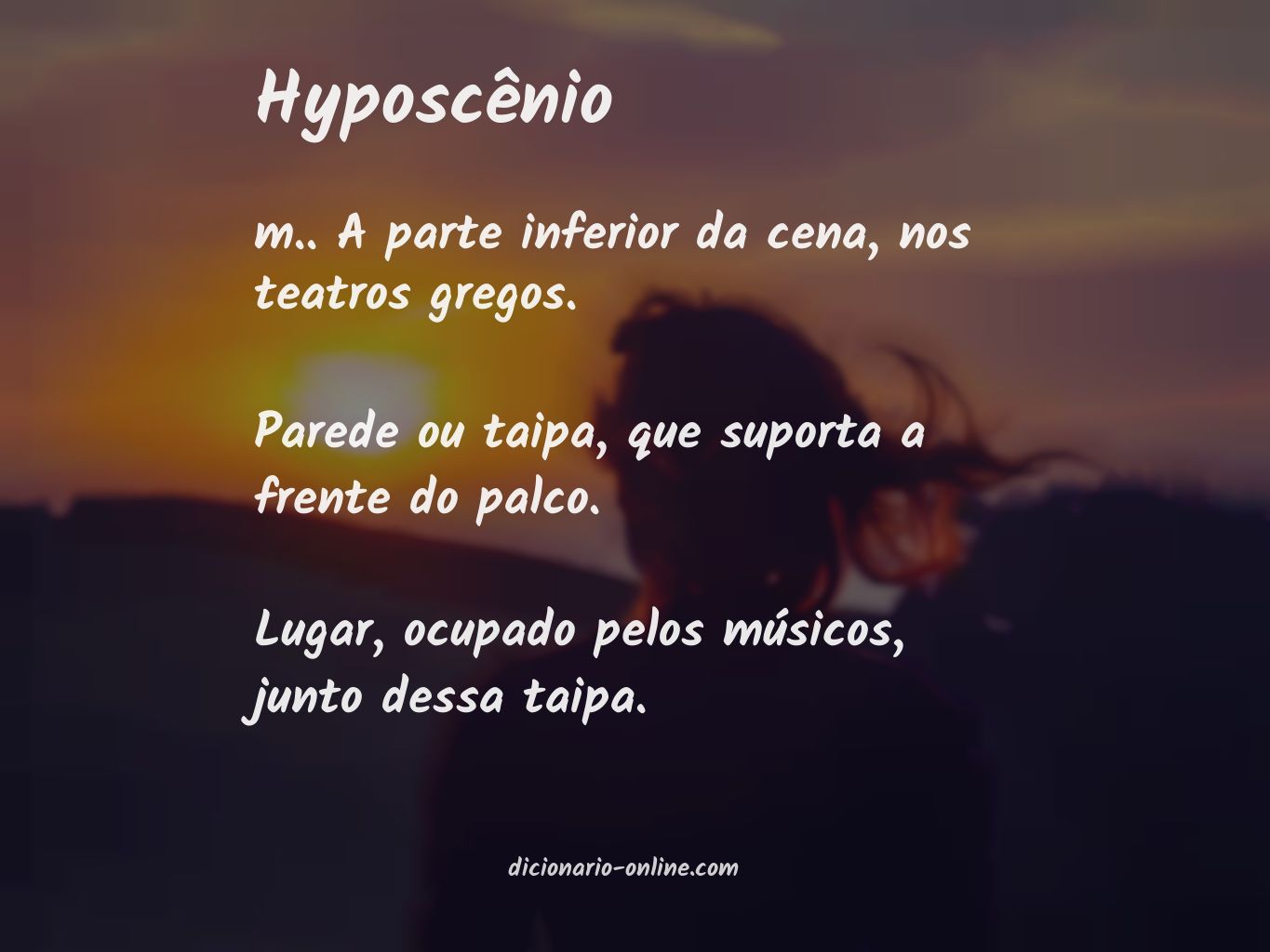 Significado de hyposcênio