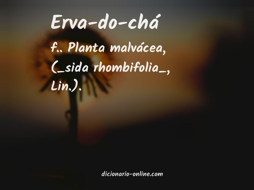 Significado de erva-do-chá