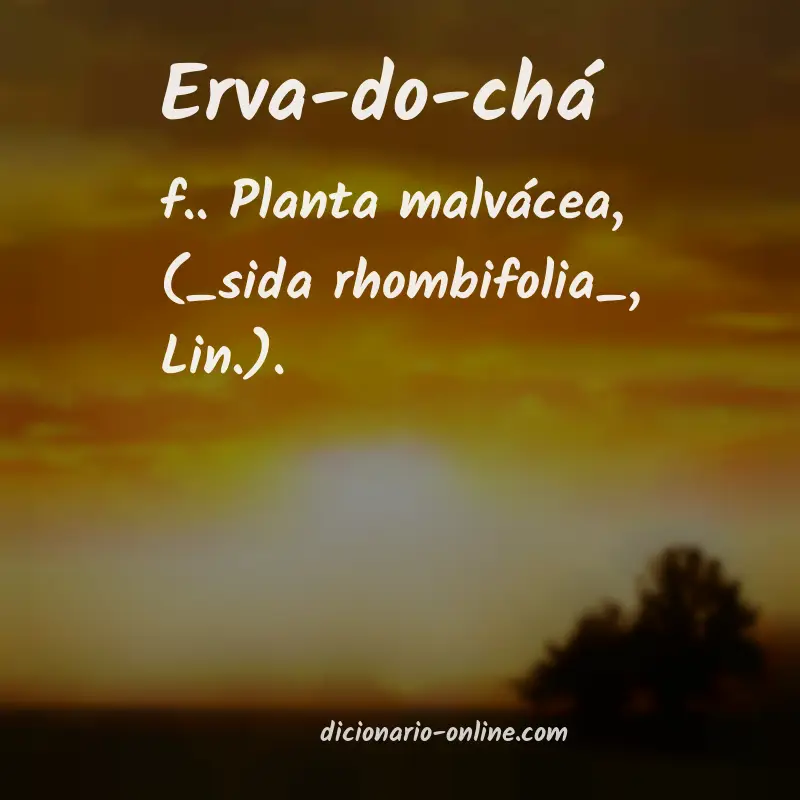 Significado de erva-do-chá