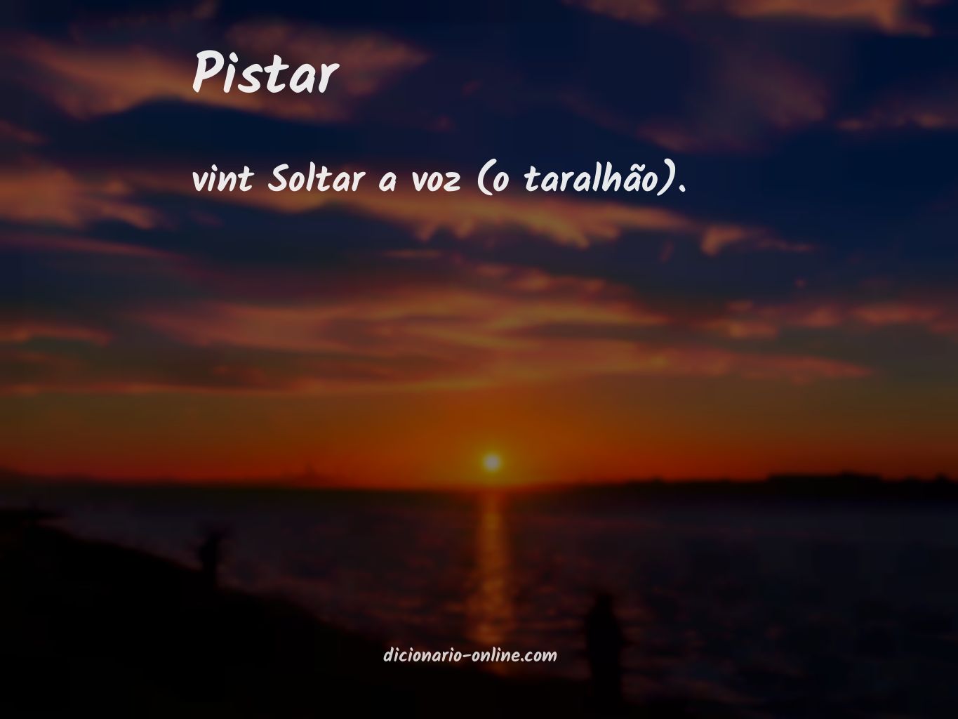 Significado de pistar