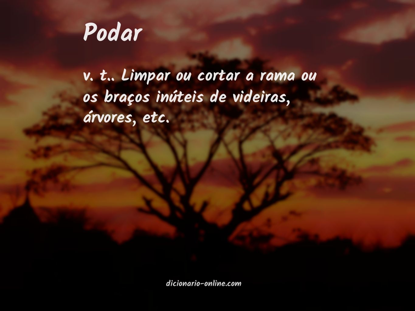 Significado de podar