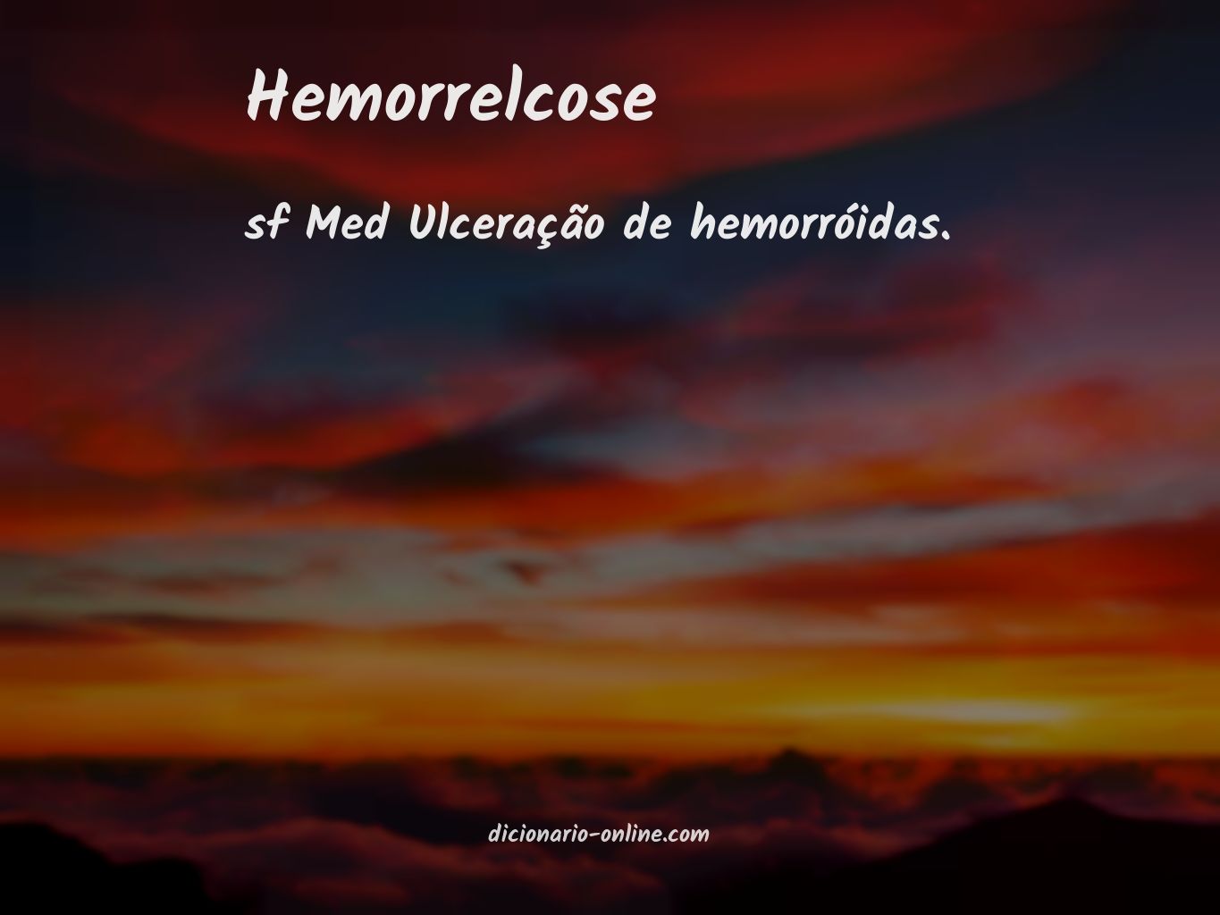 Significado de hemorrelcose