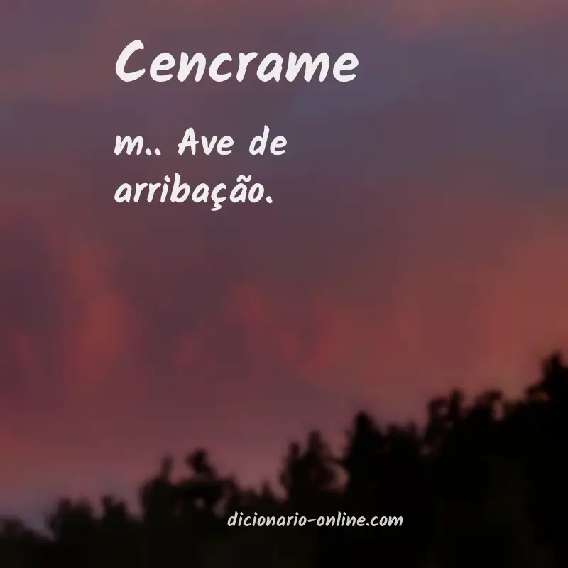 Significado de cencrame