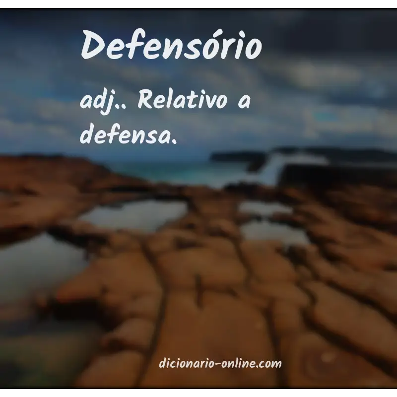 Significado de defensório