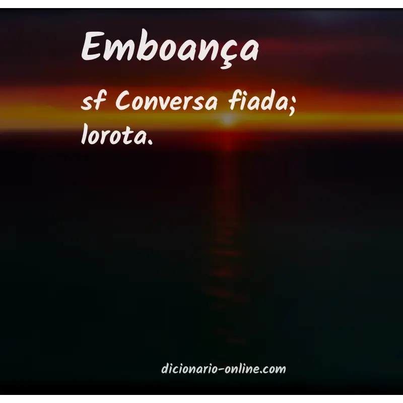 Significado de emboança