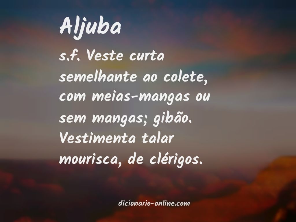 Significado de aljuba