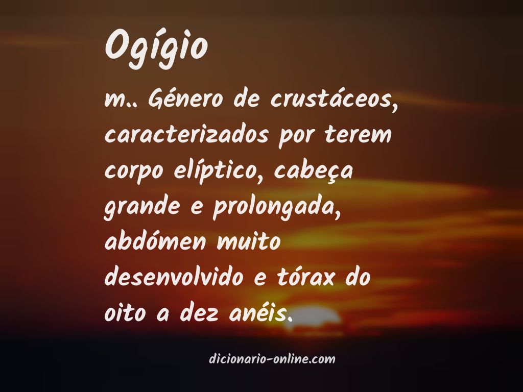 Significado de ogígio