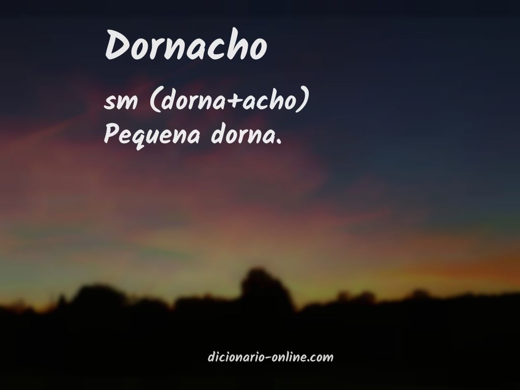 Significado de dornacho