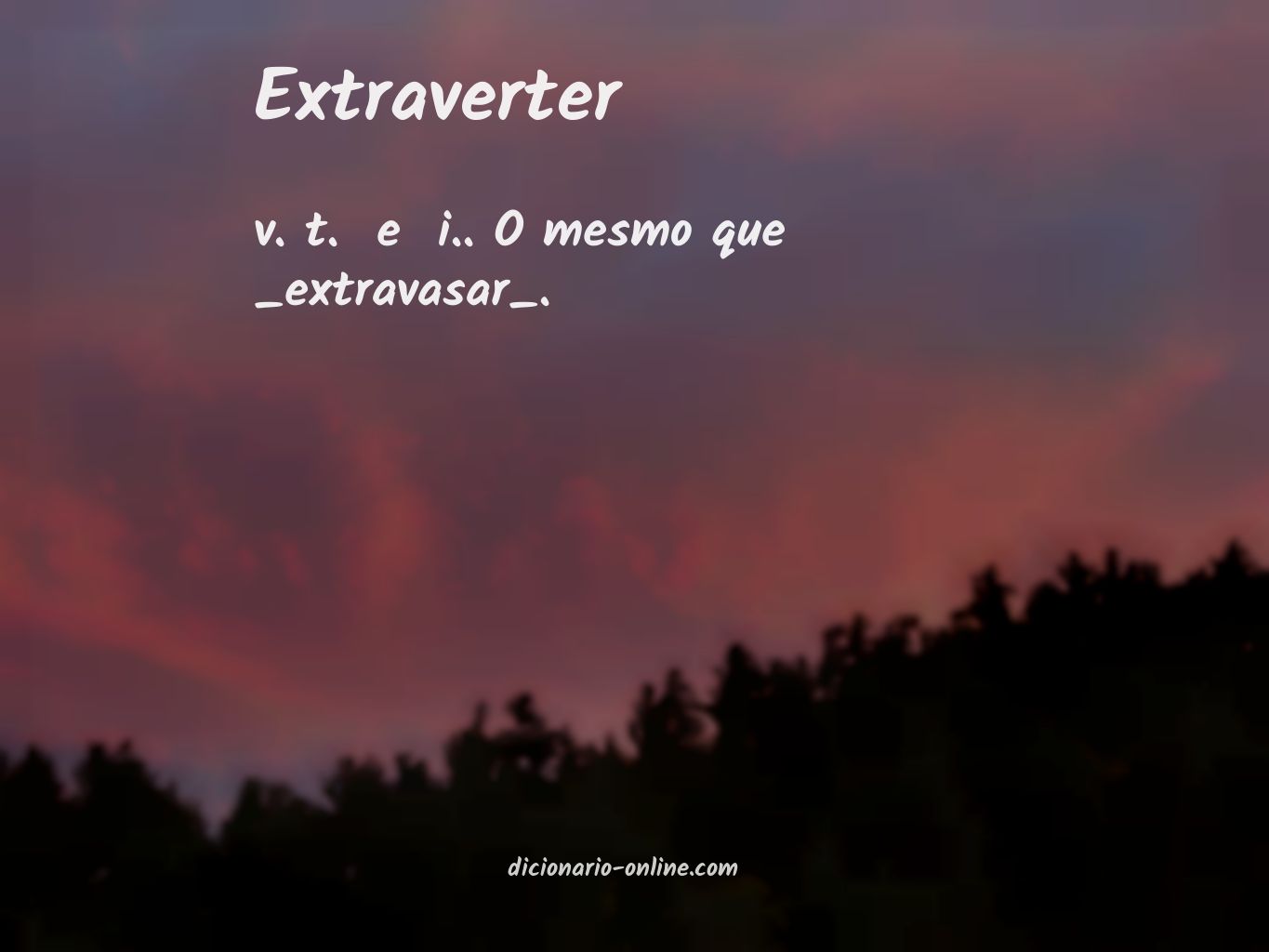 Significado de extraverter