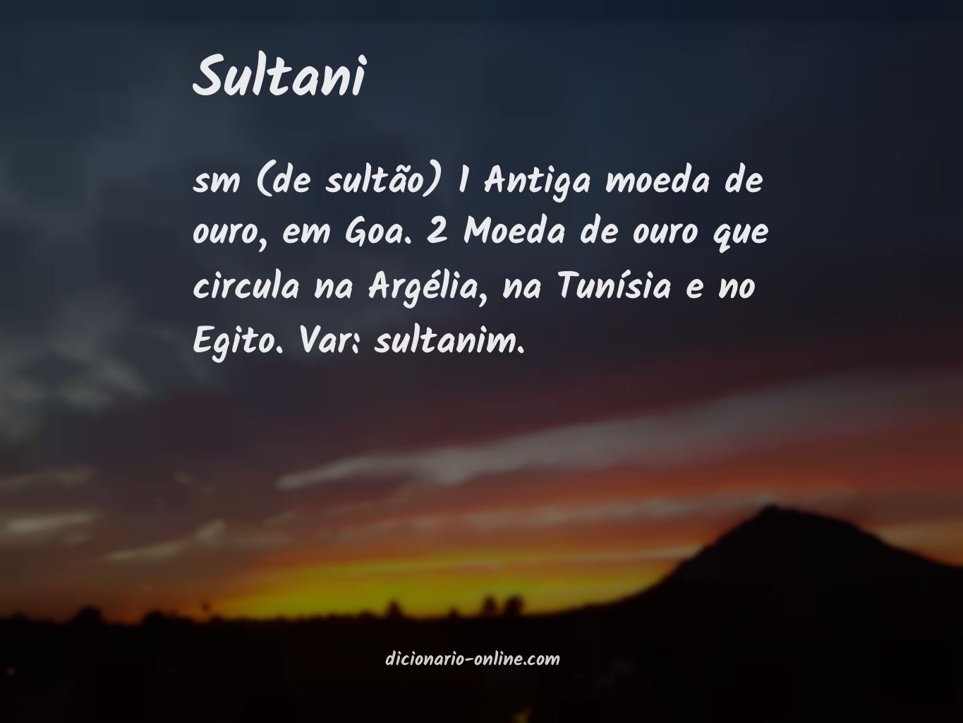 Significado de sultani