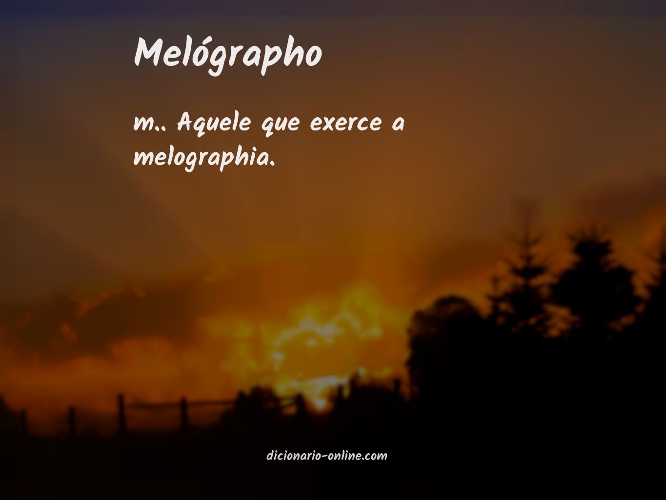 Significado de melógrapho