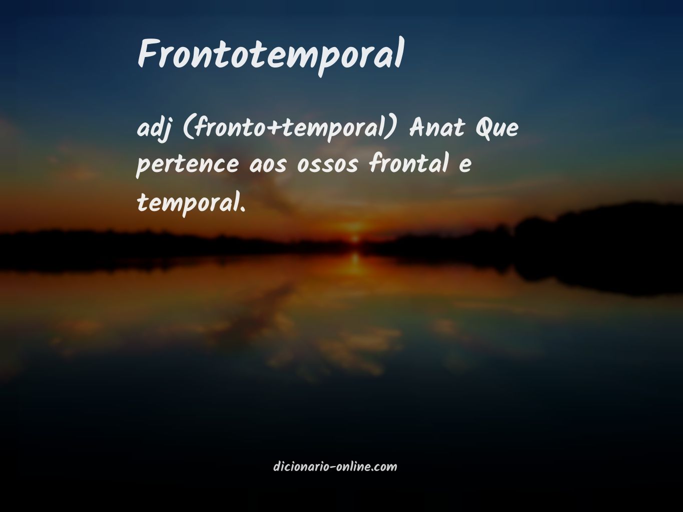 Significado de frontotemporal