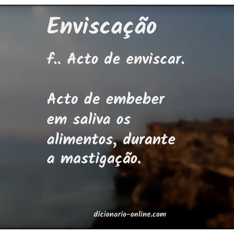 Significado de enviscação