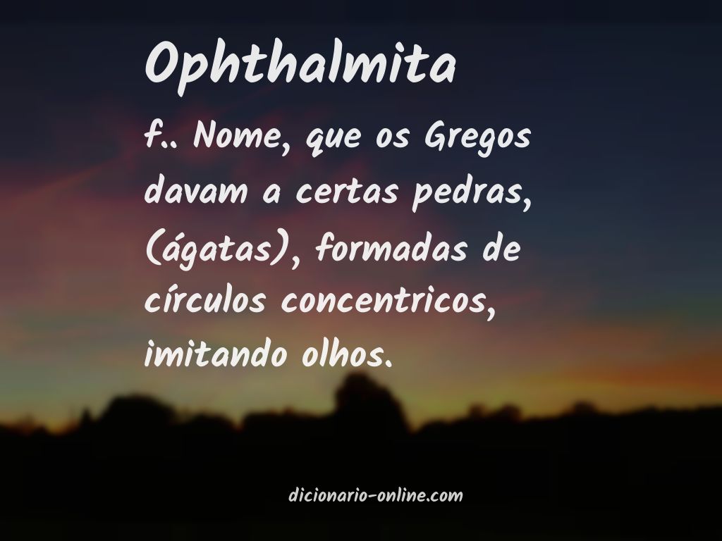 Significado de ophthalmita