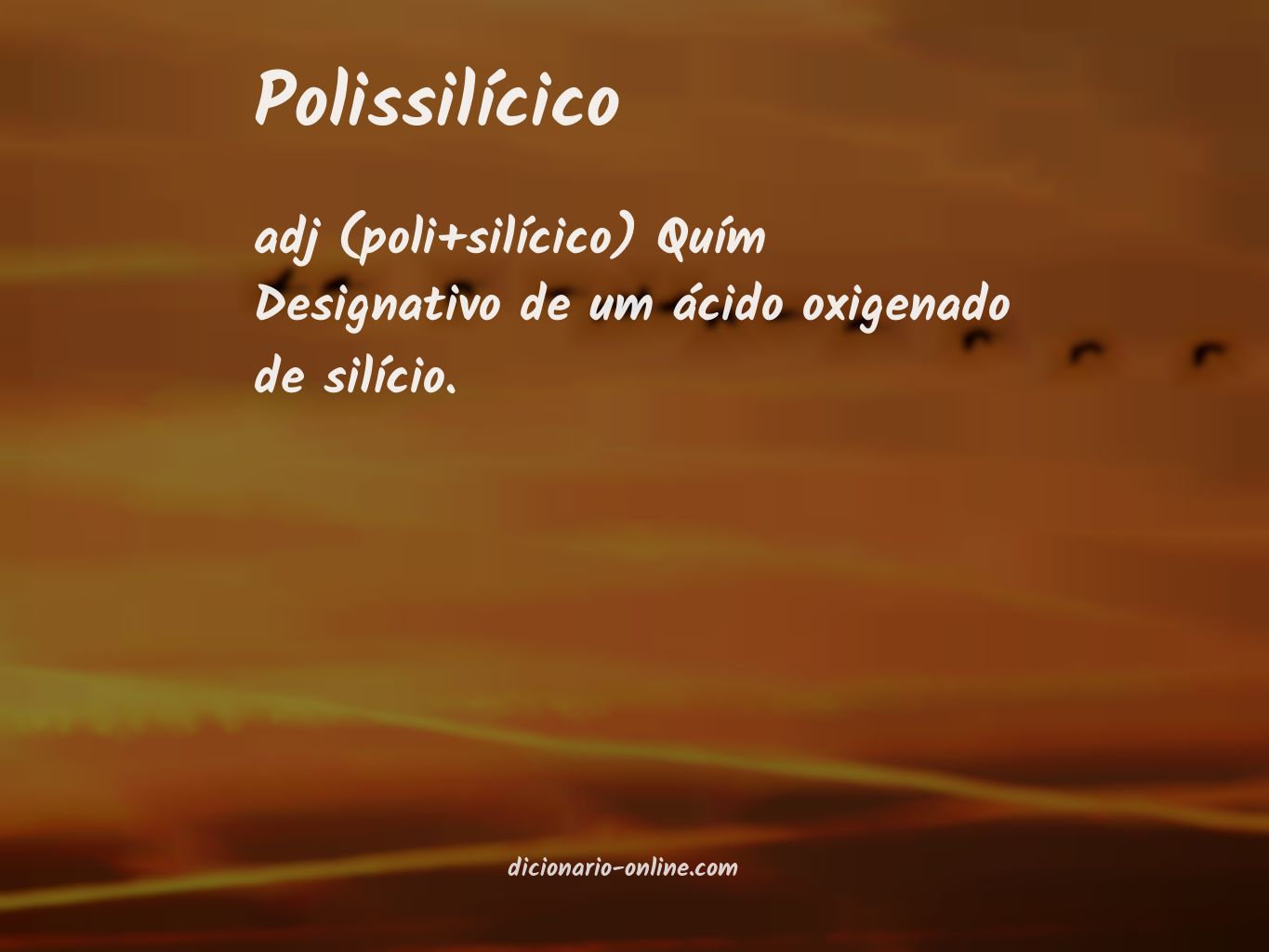 Significado de polissilícico