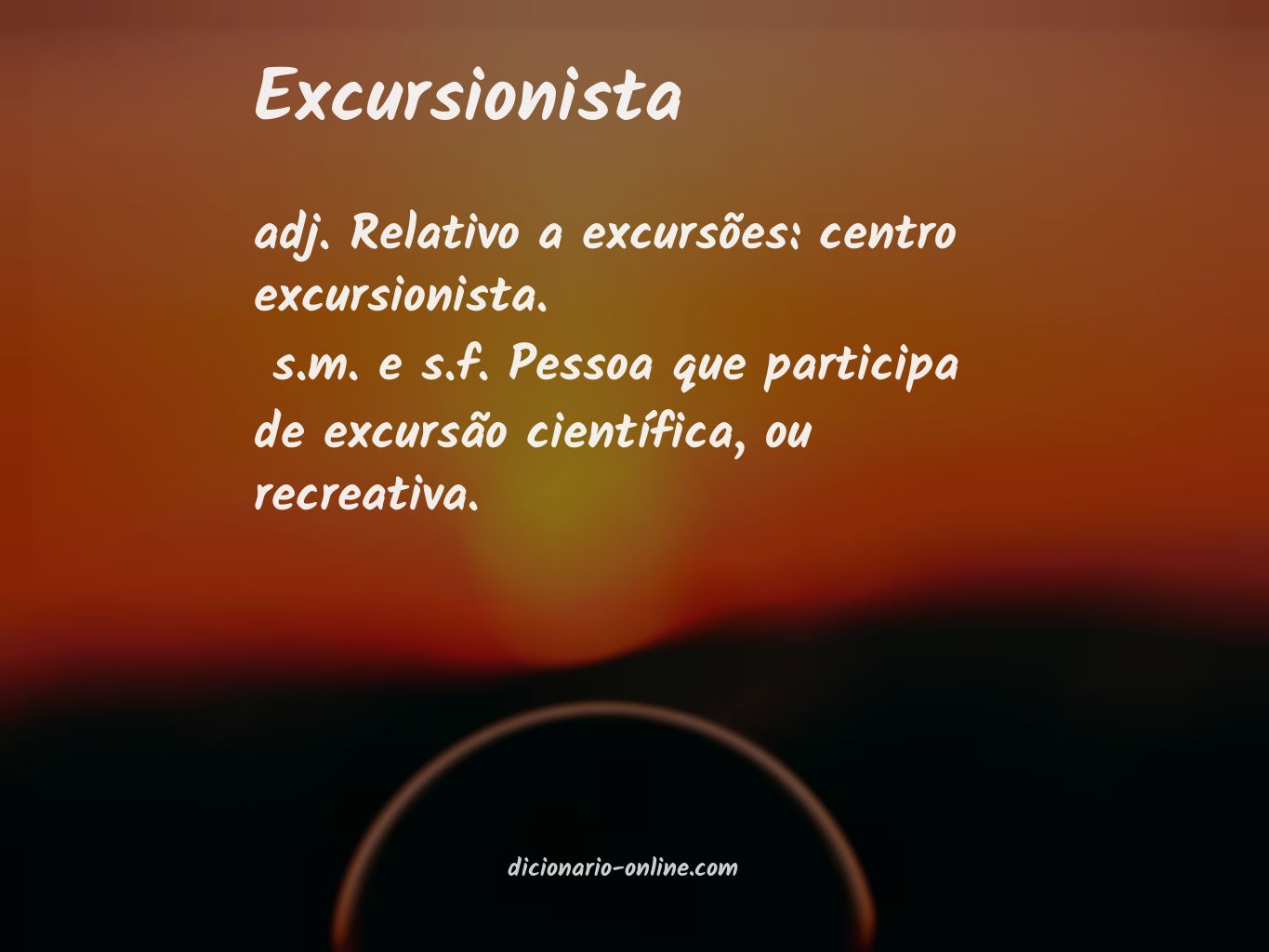 Significado de excursionista