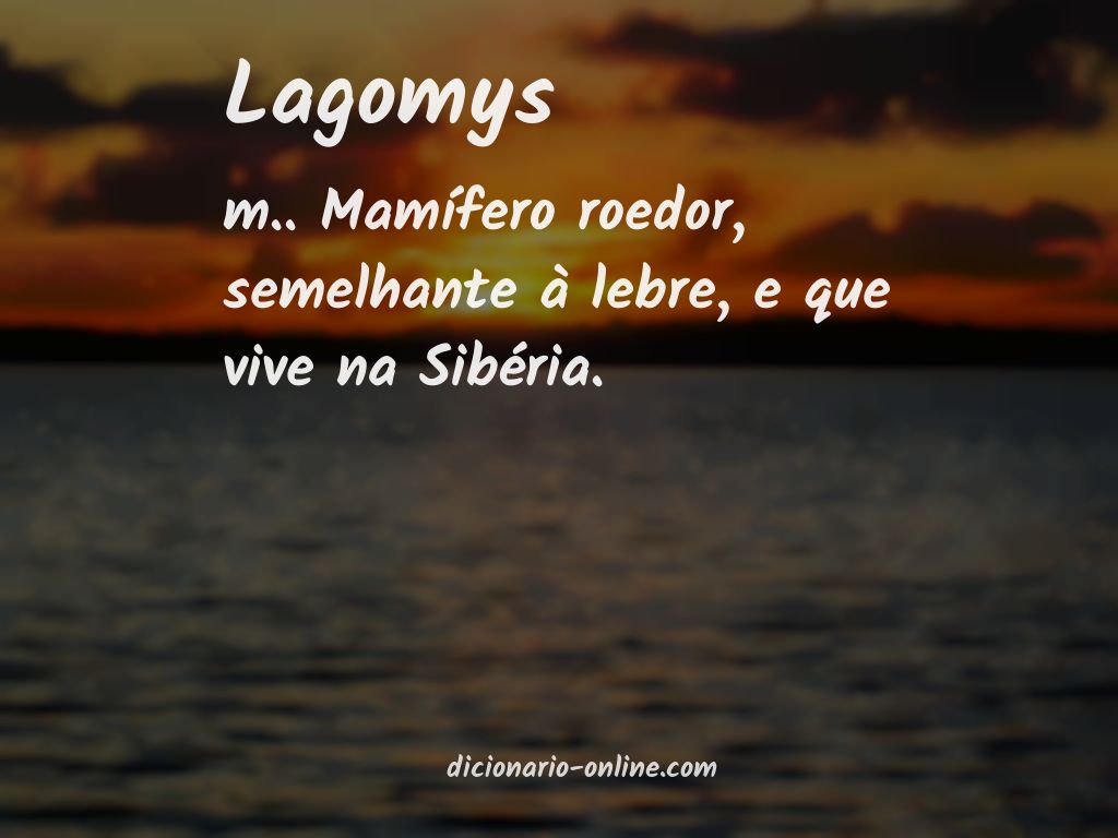 Significado de lagomys