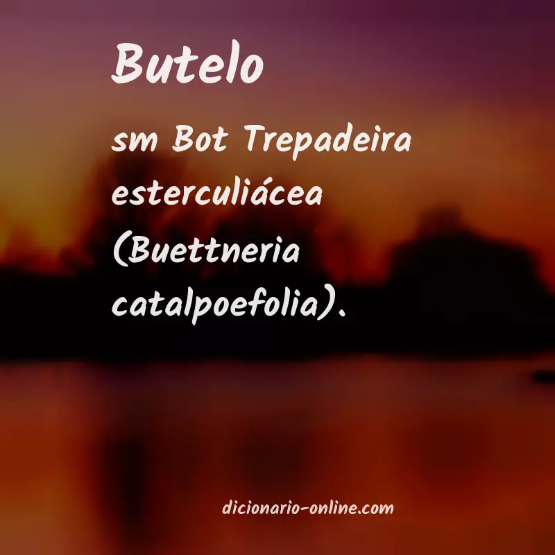 Significado de butelo