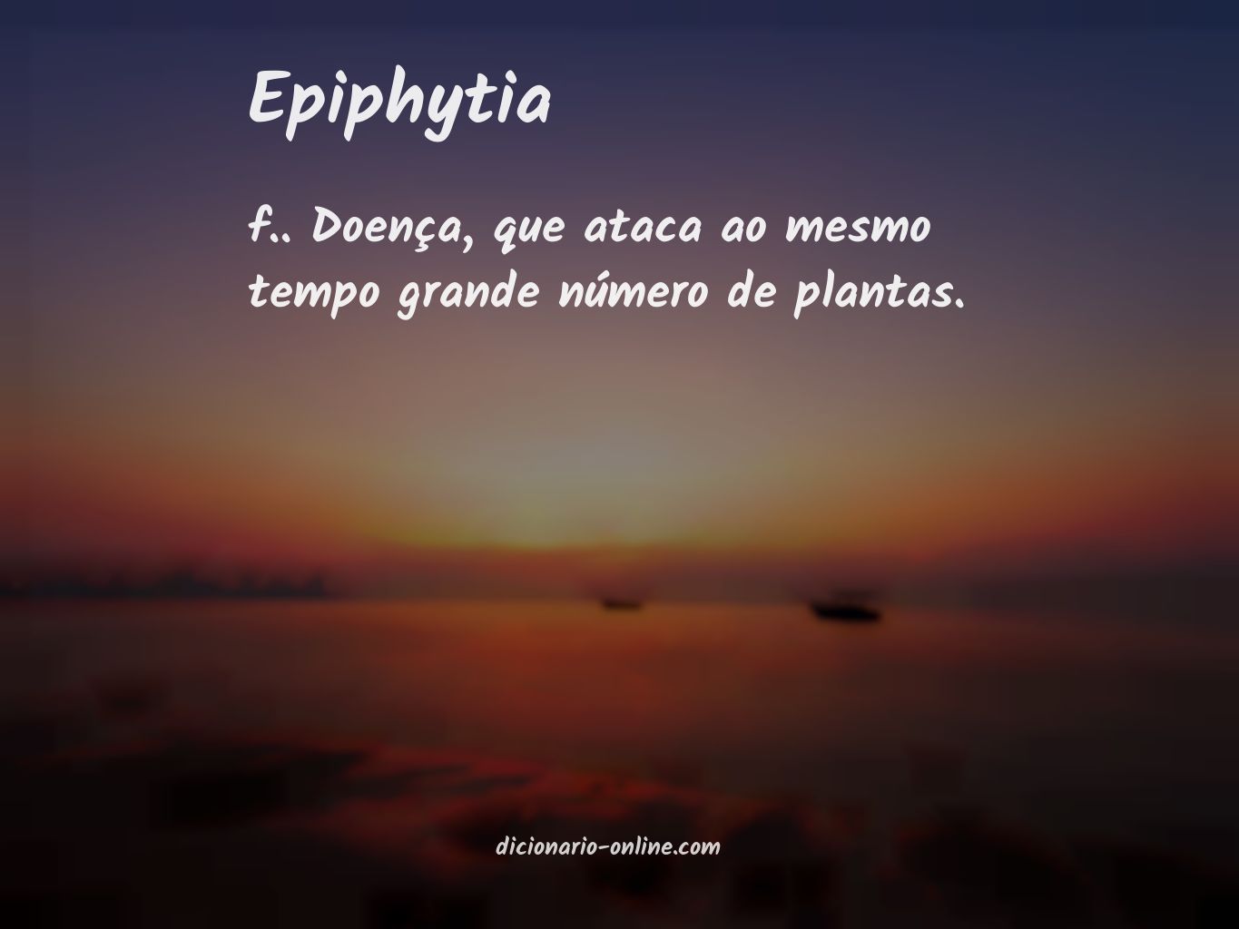 Significado de epiphytia