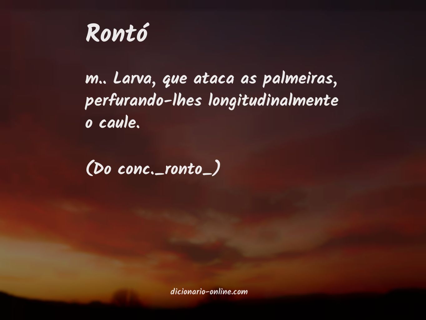 Significado de rontó