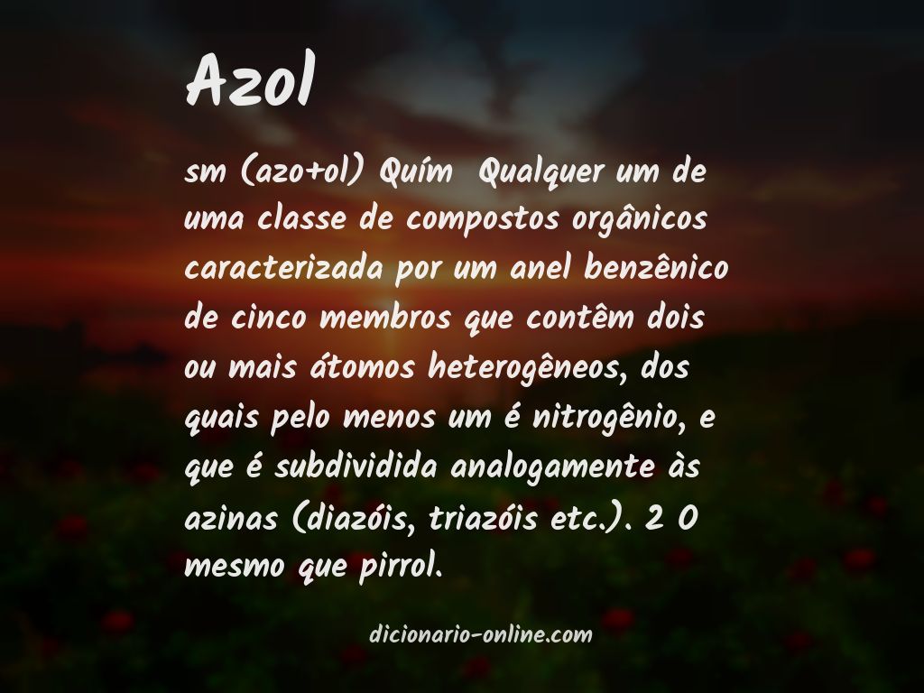 Significado de azol