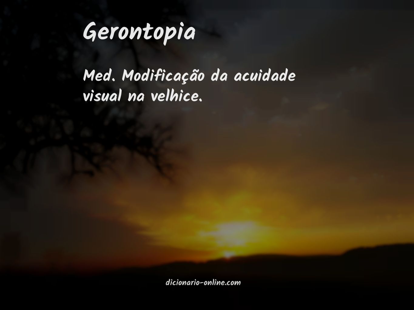 Significado de gerontopia