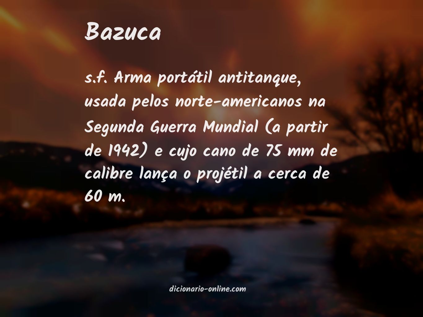 Significado de bazuca