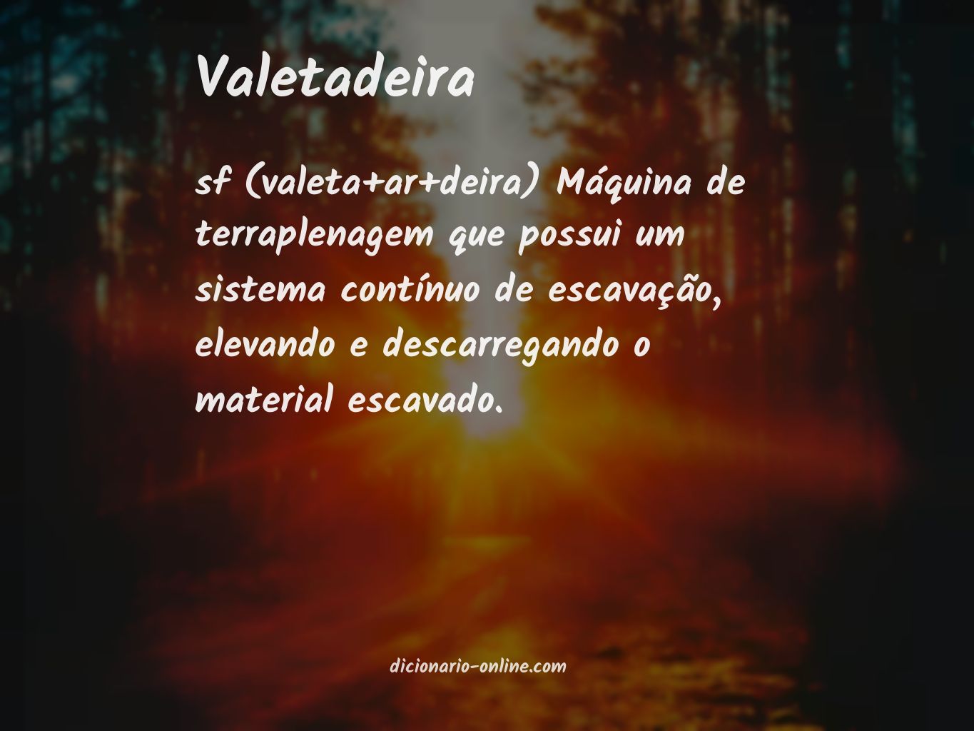 Significado de valetadeira