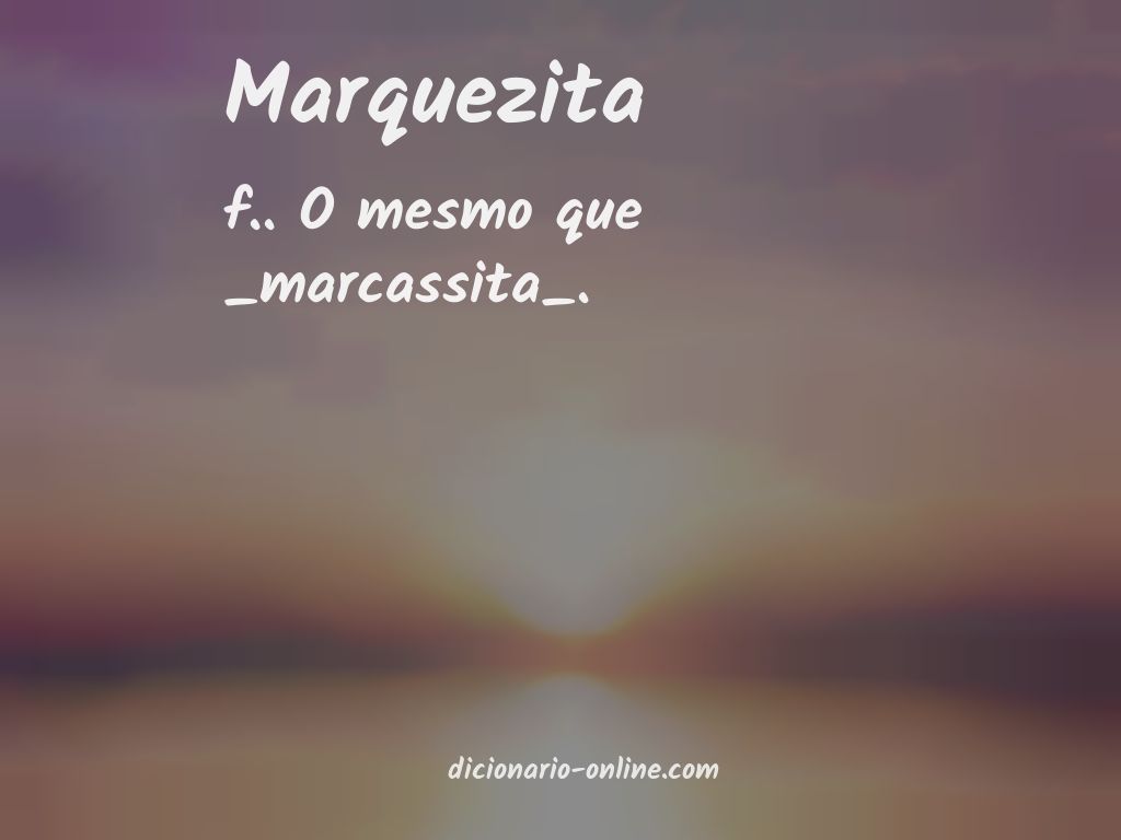 Significado de marquezita