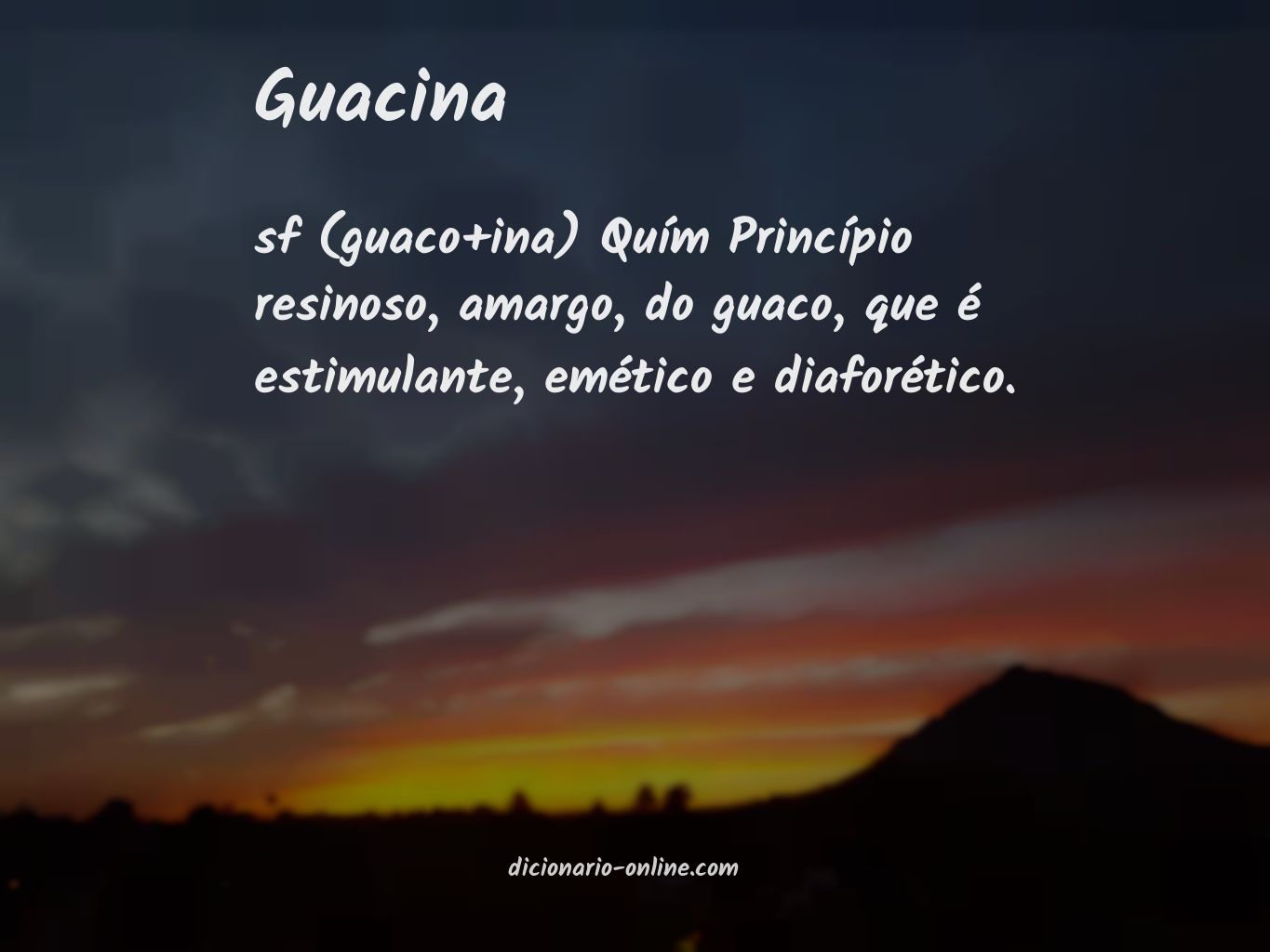 Significado de guacina